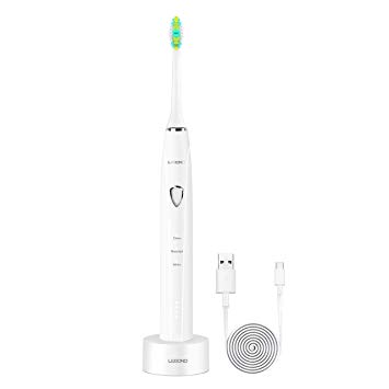 Electric Toothbrush Clean as Dentist Rechargeable Sonic Toothbrush with Smart Timer 3 Optional Modes 3D Cleaning Action IPX7 Fully Body Waterproof Kids Toothbrush for Gum Tongue by Lebond