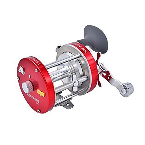 KastKing Rover Round Baitcasting Reel – No. 1 Rated Conventional Reel - Carbon Fiber Star Drag - Reinforced Metal Body & - 2016 Rover RXA Conventional Reel Inshore and Offshore Saltwater and Freshwater Reel - Award Winning Manufacturer