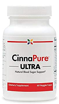 Natural Blood Sugar Support - CinnaPure Ultra Cinnamon Complex - Stop Aging Now - 60 Veggie Caps