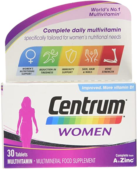 Centrum Multivitamin Tablets for Women, Pack of 30