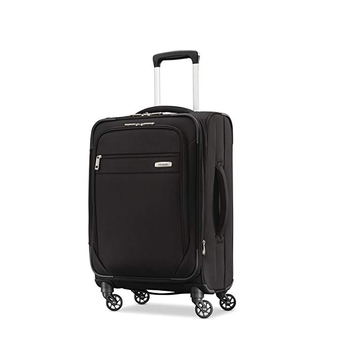 Samsonite Advena Expandable Softside Carry On Luggage with Spinner Wheels, 19 Inch, Black