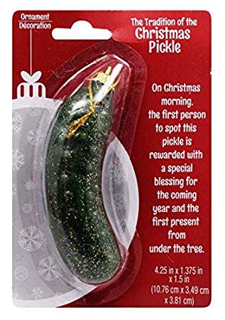 Traditional German Christmas Pickle Ornament