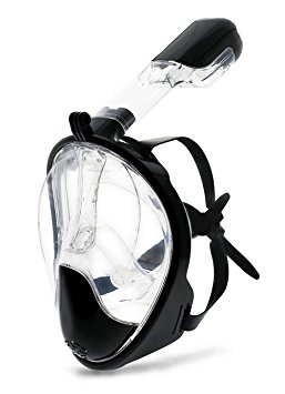 Picador 180° View Snorkel Mask Full Face Free Breathing Snorkeling with Anti-fog, Anti-leak, Prevent Gag Reflex Design for Adults and Youth