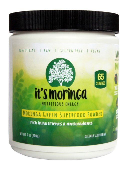 It's Moringa Nutritious Energy, Moringa Green Superfood Powder, 65 Day Supply, 7 Oz, All Natural Appetite Suppressant