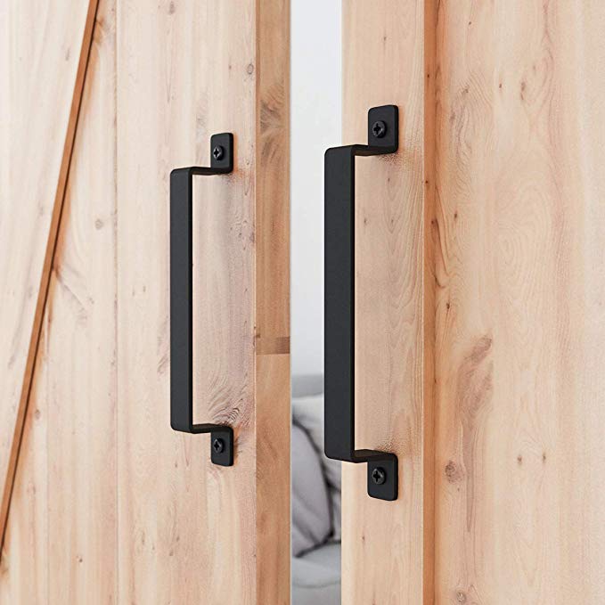 SMARTSTANDARD 12” Heavy Duty Barn Door Long Pull Handle for Gate Kitchen Furniture Cabinet Closet Drawer (2 PCS)