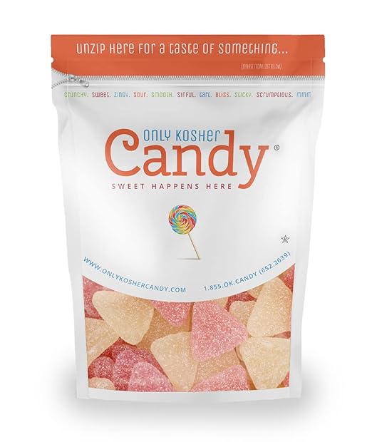 Only Kosher Candy Bulk Haribo Gummy Candy Grapefruit Flavor, Kosher Certified, 2 Pounds Pack