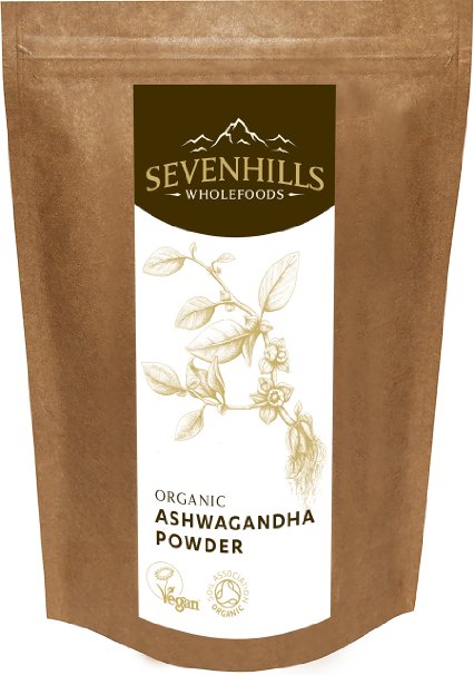 Sevenhills Wholefoods Organic Ashwagandha Powder 500g Soil Association certified organic