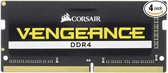 Corsair Vengeance SODIMM 32GB (4x8GB) DDR4-4000 (PC4-32000) CL19 for Intel X299 Systems - CMSX32GX4M4X4000C19