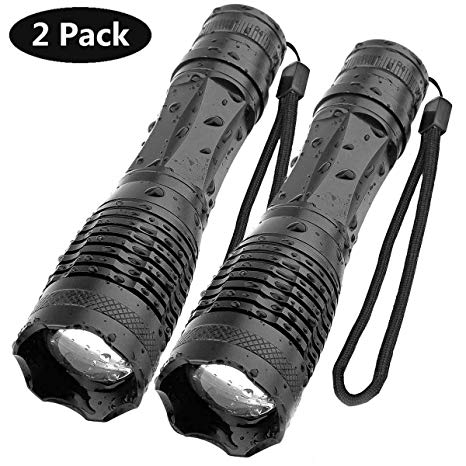 Aomees LED Torch Powerful Flashlight Torches [2 Pack]
