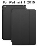iPad Mini 4 Case EnergyPal PU Leather Stand Case with Auto SleepWake Function for iPad Mini 4 - Black