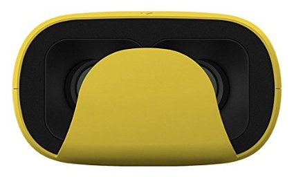 Uniify Verge Lite VR Headset UV007: 3D Virtual Reality Headset Glasses for iPhone 6/Plus, Galaxy S7, Note 6 Compatible with Google Cardboard and Daydream, Yellow