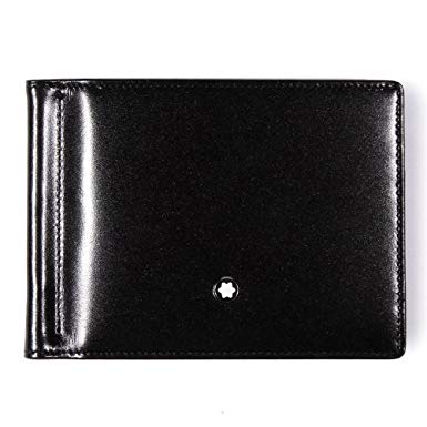 Montblanc Men's Meisterstuck 6 Cc With Money Clip Leather Wallet