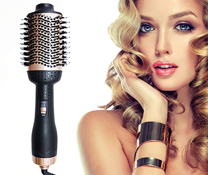 BEN BELLE Blow Dry Brush, One Step Hair Dryer & VolumizerBlow Dryer With Comb Attachment 4 In 1 Multifunction Blow Dryer, Blow Dryer Brush for All Styling