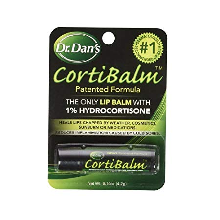 Dr. Dan's CortiBalm Lip Balm Tube for Chapped Lips | 0.14 oz (5-Pack)