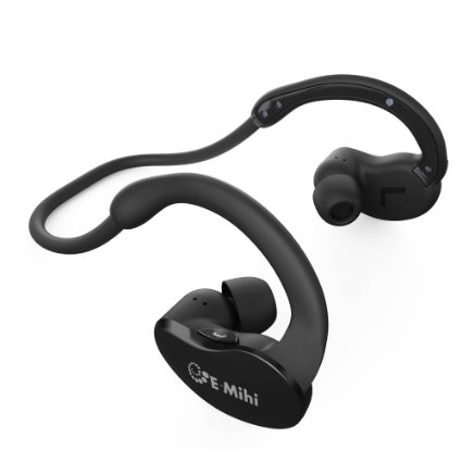 E-Mihireg IP67-ZS-903 Sport Bluetooth Neckband Headset Wireless Sweatproof In-ear Sports Running Earbuds-Built in Mic with Noise Cancellation RunningGymExerciseLifetime for iPhone and Android Phones