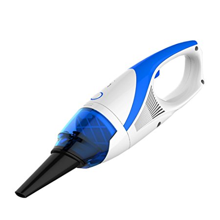 Portable Handheld Car Vacuum Cleaner Cordless Hand Held Vacuum Auto Hand Vac Car Pet Hair Cleaner - Blue