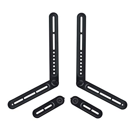 Dynavista Soundbar Mount Sound Bar TV Bracket for Mounting Above or Under TV, Fits 22lbs(10kg) with Adjustable Long and Short Extension Arm