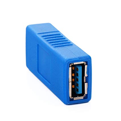 Conwork SuperSpeed USB 3.0 Version Type-A Female to Female Adapter Bridge Extension Coupler Connector