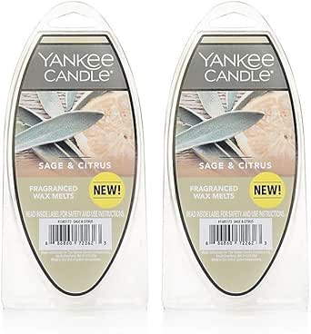 Yankee Candle Lot 2 Fragrance Wax Melts Sage & Citrus