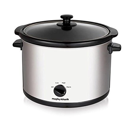 Morphy Richards 461006 Round Slow Cooker - Silver