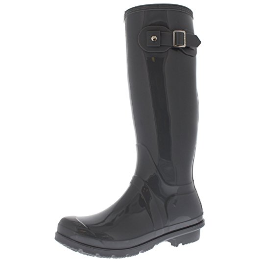 Polar Products Womens Snow Tall Waterproof Rain Muck Dog Walking Buckle Wellington Boot