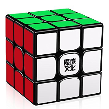 D-FantiX Moyu Weilong GTS V2 M Magnetic Speed Cube 3x3, Weilong GTS2 M Magic Cube Puzzle Black