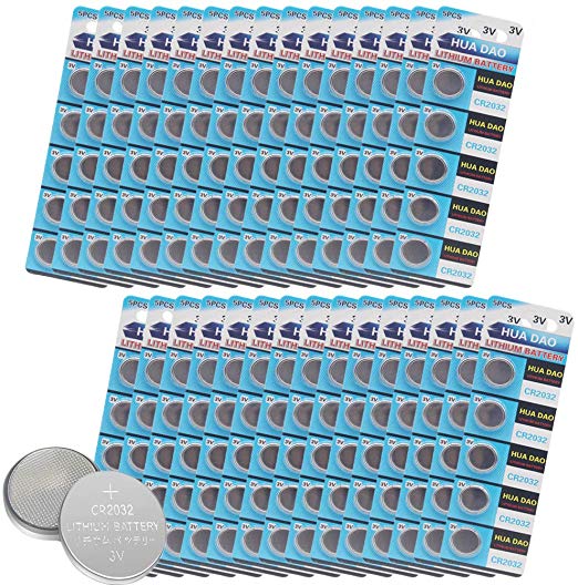 CR2032 Lithium Battery 3 Volt Coin Button Cell 150 Pack
