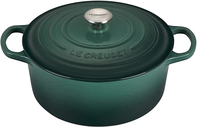 Le Creuset Signature Enameled Cast-Iron Round Dutch Oven, 5-1/2-Quart, Artichaut