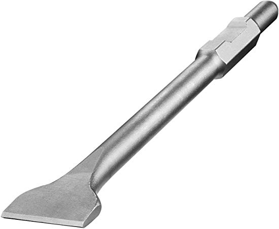 Firecore F18316 3-In Wide Scraping Chisel for Electric Demolition Jack Hammer, 1-1/8" Hex Shank,3" x 16"