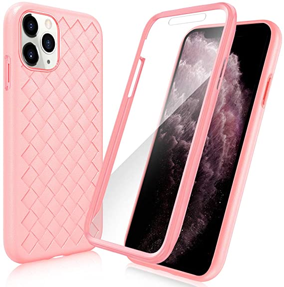 FYY [Anti-Germs Antibacterial Case] for iPhone 11 Pro Max 6.5", [Built-in Screen Protector] Heavy Duty Protection Full Body Protective Bumper Case Cover for Apple iPhone 11 Pro Max 6.5" Rose Gold