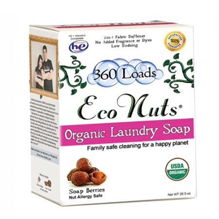 Eco Nuts "As Seen on Shark Tank" Organic Laundry Soap - 360 Loads Per Box
