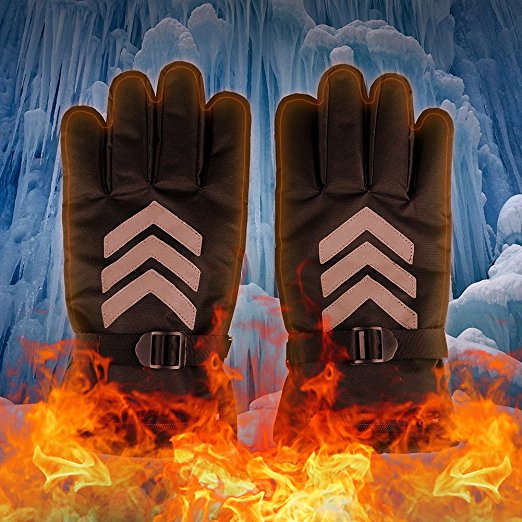 Junda Electric Heated Gloves Rechargeable Battery Gloves Waterproof Super Warm for Winter Work Motorcycle Riding Outdoor Sports