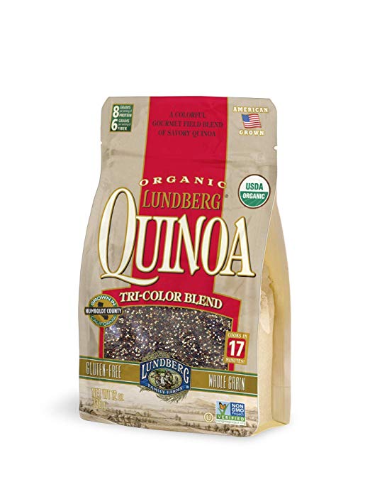Lundberg Tri Color Quinoa, 12 Ounce (Pack of 6), Organic
