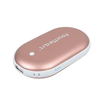 E-TECHING Pebbles Double-Side USB Rechargeable Hand Warmer / 5200mAh Power Bank for iPhone/Samsung Galaxy/HTC/SONY/ Lenovo