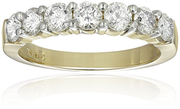 14k Gold Seven-Stone Diamond Ring (1 cttw, H-I Color, I1-I2 Clarity)