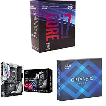 Intel Core i7-8700K Desktop Processor Unlocked with ASUS ROG Gaming Motherboard with WiFi and 8th Generation Intel Core with Intel Optane Memory 32 GB