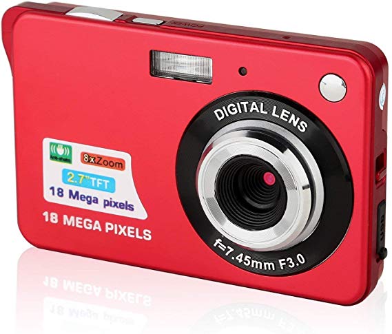 Digital Camera,2.7 Inch HD Camera for Backpacking Rechargeable Mini Camera Students Cameras Pocket Cameras Digital with Zoom Compact Cameras for Photography