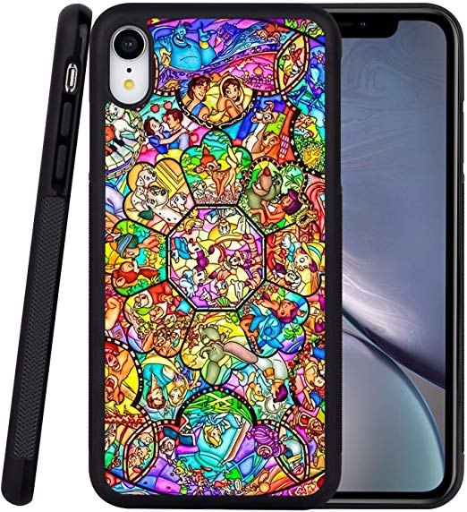 DISNEY COLLECTION Phone Case Compatible iPhone XR Case Disney Family Reinforced Drop Protection Hard PC Back Flexible TPU Bumper Protective Case for iPhone XR 6.1 Inch