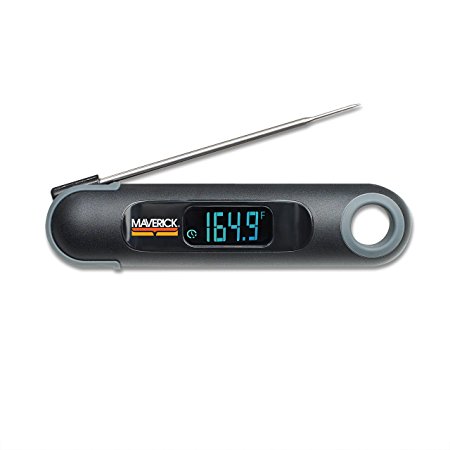Maverick PT-75 2-in-1 Digital Instant-Read Thermometer with Built-In Automatic Count Up Timer Great for Meat, Grill, Barbecue & Kitchen