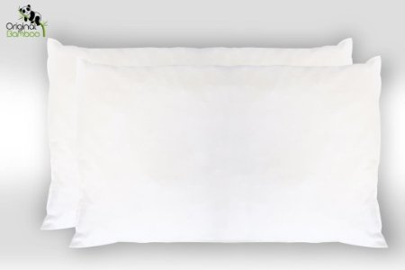 Original Bamboo - CozyFoam CozyFill Queen Size Pillows - Set of 2 - Pliable & Moldable to any Sleeping Preference