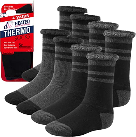 DEBRA WEITZNER Mens Thermal Socks – Insulated Heated Socks – Boot Socks For Extreme Temperatures