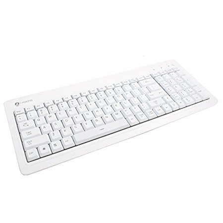I-Rocks Back-lit LED Stylish White USB Keyboard
