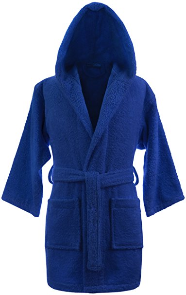 Boys Terry Hooded Bathrobe 100% Cotton Made in Turkey