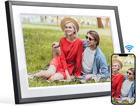 KODAK 10.1 inch Digital Photo Frame with WiFi, 800 * 1280 Touch Screen, 32GB Storage, Auto-Rotate, Share Photos and Videos from Anywhere, Gifts for Families, Elderly