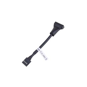 Neewer Black 19 Pin USB 3.0 Female To 9 Pin USB2.0 Male Motherboard Cable Adapter Converter