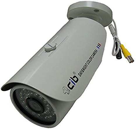CIB CUC7656W 800TVL Indoor/Outdoor Bullet Day Night Security Camera