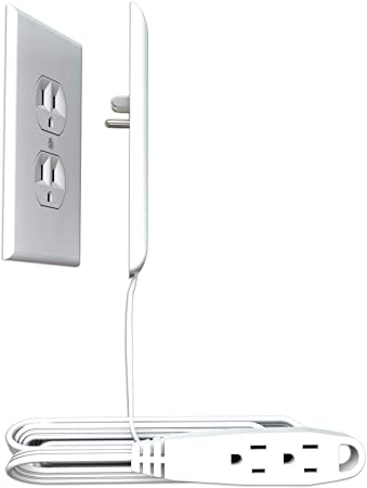 sleek socket - Unmatched Home Décor Around Electrical Outlets. Hide Ugly & Unsafe Plugs & Cords (9 Foot version) (Renewed)