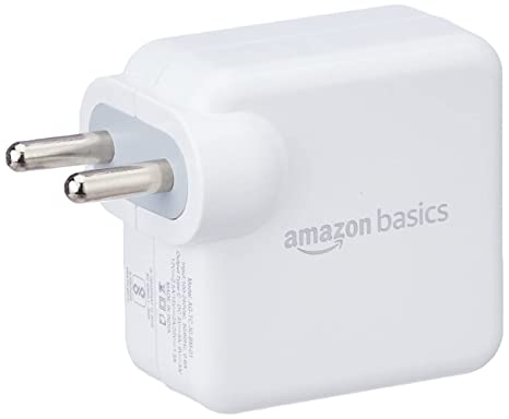 Amazon Basics 30W Type-C Charger| Fast Charging Adapter, White | Compatible with iPhone 14/13/12/11, Google Pixel Fold/7/7a/7 Pro/Pixel 6/Pixel 6a/Pixel 6 Pro and Other Phones