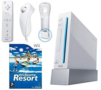 Nintendo Wii Console with Wii Sports   Wii Sports Resort and Motion Plus Controller (Wii)