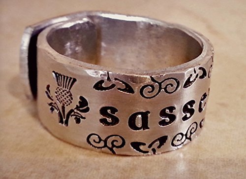 Sassenach Hand Stamped Wrap Ring